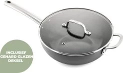 ISENVI Murray Keramische Wokpan Met Deksel 36 CM - RVS Greep -Demeyere Winkel 1200x708