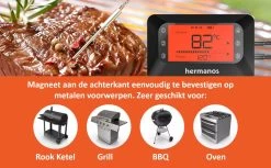 Hermanos® Digitale BBQ Thermometer Draadloos - Keukenthermometer - Bluetooth Met App - 4 Sondes - Magneet - Incl. Batterijen 16 Hermanos® Digitale BBQ Thermometer Draadloos - Keukenthermometer - Bluetooth Met App - 4 Sondes - Magneet - Incl. Batterijen -Demeyere Winkel 1200x741
