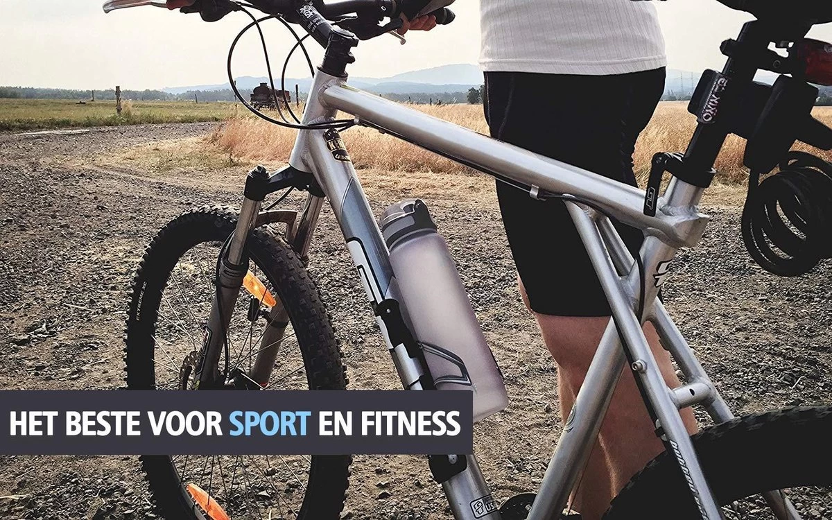 Swilix ® Drinkfles - 1 Liter - Drinkfles Met Tijdmarkering - Grijs 9 Swilix ® Drinkfles - 1 Liter - Drinkfles Met Tijdmarkering - Grijs - Afbeelding 9