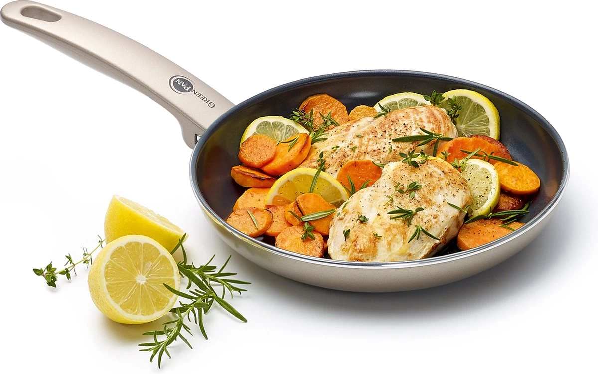 GreenPan Cambridge Koekenpan 24cm - Brons - Inductie - PFAS-vrij 10 GreenPan Cambridge Koekenpan 24cm - Brons - Inductie - PFAS-vrij - Afbeelding 10