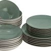 Lite-Body Serviesset Hermes - Mintgroen Spikkel - 6 Personen - 24 Delig