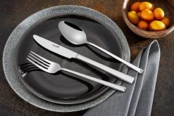 Sola Bestekset Luxor - Modern - 9 Persoons - 90 Delig - Zilverwit Edelstaal 18/10 - RVS - Zilver -Demeyere Winkel 1200x801 5