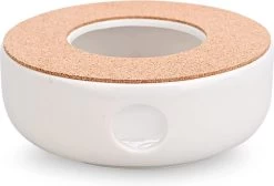 ConBlom Keramische Theepot, Warmer, Theewarmer, Koffiewarmer, Stoofje, Met Kurk-stoofje, Theepot Basis, Theefornuis, Melkwarmer Voor Thuis, Café, Theemelk (zonder Kaars En Theepot) -Demeyere Winkel 1200x814