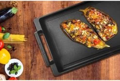 Eurolux Teppanyaki Plaat Met Grepen - 41 X 24 X 2.5 Cm - Zwart - Aluminium - Geschikt Voor Alle Warmtebronnen -Demeyere Winkel 1200x815 3
