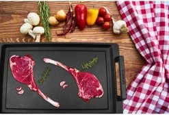 Eurolux Teppanyaki Plaat Met Grepen - 41 X 24 X 2.5 Cm - Zwart - Aluminium - Geschikt Voor Alle Warmtebronnen -Demeyere Winkel 1200x815 4