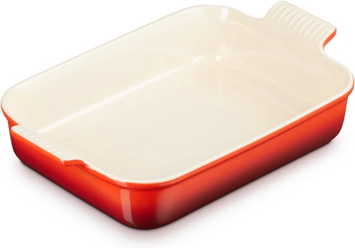 Le Creuset Ovenschaal Heritage Kersenrood 32 X 24 X 7.5 Cm 3 Le Creuset Ovenschaal Heritage Kersenrood 32 X 24 X 7.5 Cm - Afbeelding 3