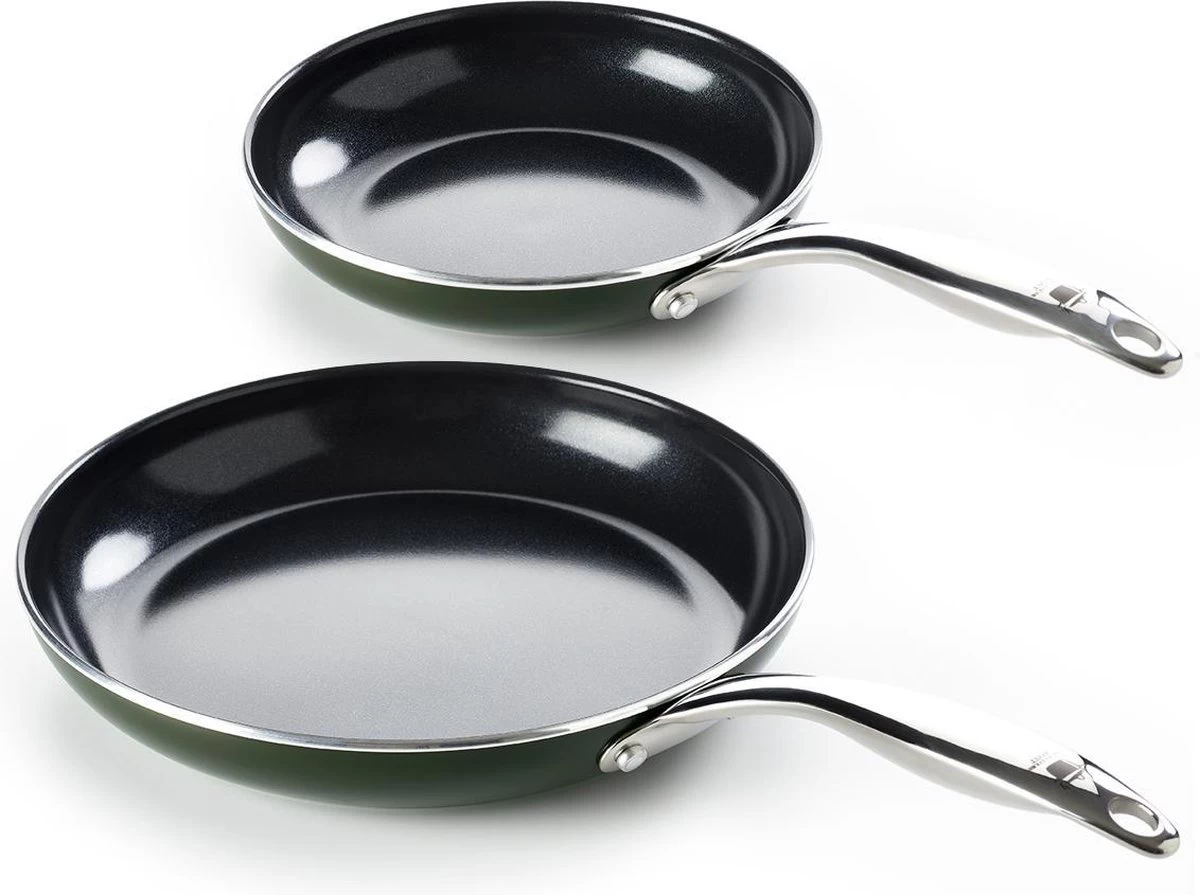 Dagelijkse Kost - Koekenpannenset 2-delig - ø20+28cm - Inductie - Anti-aanbak - PFAS-vrij 1 Dagelijkse Kost - Koekenpannenset 2-delig - ø20+28cm - Inductie - Anti-aanbak - PFAS-vrij