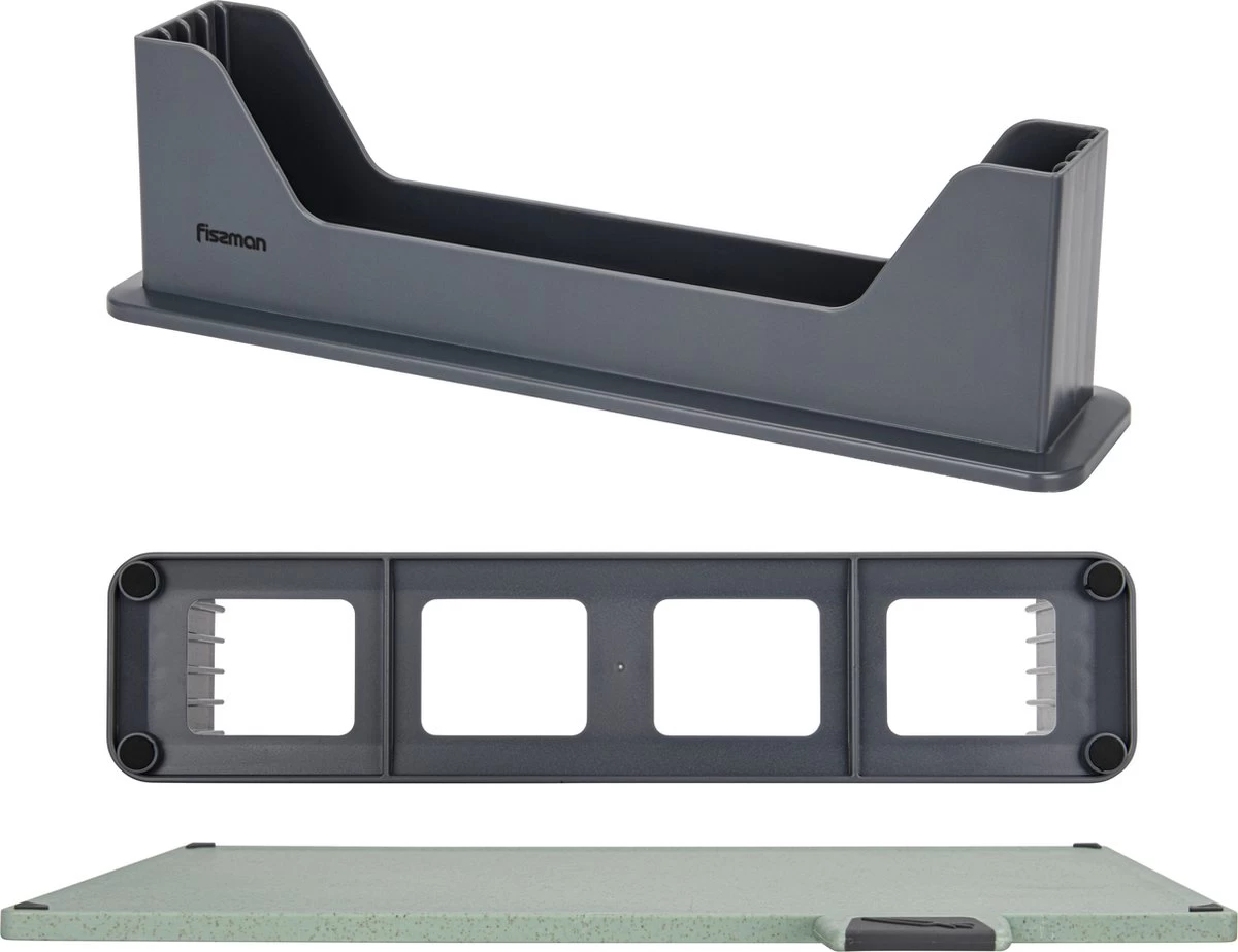 Fissman Luxe Index Snijplankenset - Met Houder - 4 Stuks - 30x22.5cm 4 Fissman Luxe Index Snijplankenset - Met Houder - 4 Stuks - 30x22.5cm - Afbeelding 4