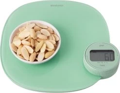 Brabantia Tasty+ Keukenweegschaal Digitaal - Geen Batterij Nodig - Jade Green -Demeyere Winkel 1200x932