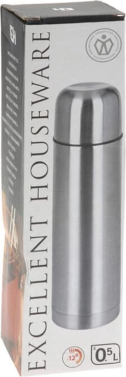 Merkloos Excellent Houseware Bullet Isolatiekan - 0,5 L - RVS -Demeyere Winkel 401x1200