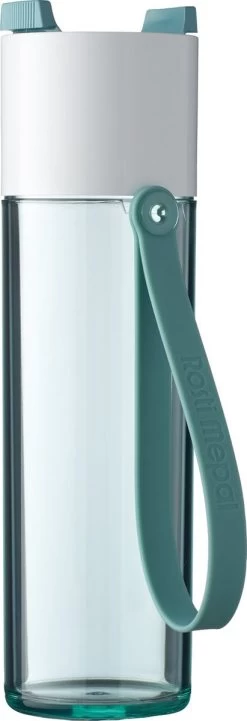 Mepal – Drinkfles JustWater – 500 Ml – Nordic Green – Waterfles – Drinkt Als Een Glas – Lekvrij -Demeyere Winkel 411x1200
