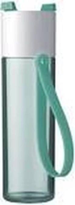 Mepal – Drinkfles JustWater – 500 Ml – Nordic Green – Waterfles – Drinkt Als Een Glas – Lekvrij -Demeyere Winkel 444x1200