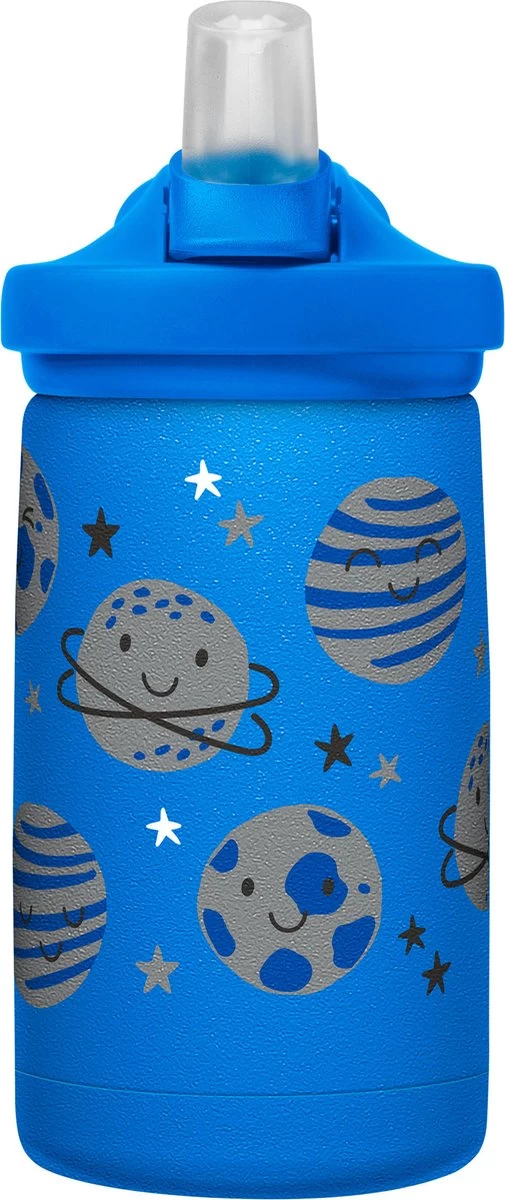CamelBak Eddy+ Kids SST Vacuum Insulated - Isolatie Drinkfles - 350 Ml - Blauw (Space Smiles) 4 CamelBak Eddy+ Kids SST Vacuum Insulated - Isolatie Drinkfles - 350 Ml - Blauw (Space Smiles) - Afbeelding 4