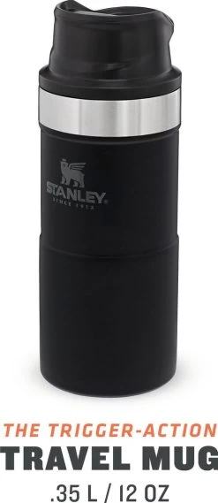 Stanley Trigger-Action Travel Mug 0.47L - Thermosfles - Matt Black -Demeyere Winkel 521x1200
