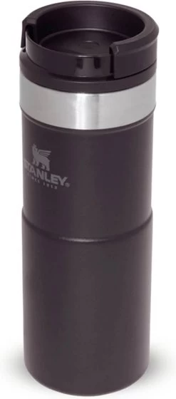Stanley The NeverLeak™ Travel Mug 0,35L NEW - Thermosfles - Matt Black -Demeyere Winkel 529x1200