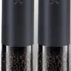 GOV Elektrische Peper- En Zoutmolen Zwart XL Set Oplaadbaar - Pepermolen - Peper En Zoutstel