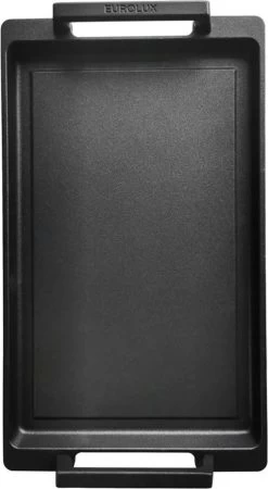 Eurolux Teppanyaki Plaat Met Grepen - 41 X 24 X 2.5 Cm - Zwart - Aluminium - Geschikt Voor Alle Warmtebronnen -Demeyere Winkel 658x1200