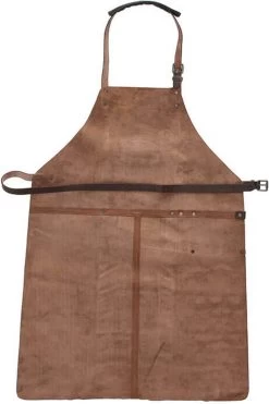 Old West BBQ Schort Barbecue Schort Leer - Cognac Bruin -Demeyere Winkel 799x1200 7