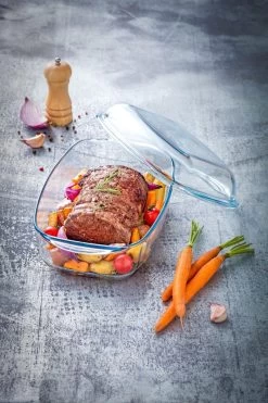 Pyrex - Essentials Schaal Rechthoek Met Deksel 6,5 Liter - Transparant -Demeyere Winkel 800x1200 40