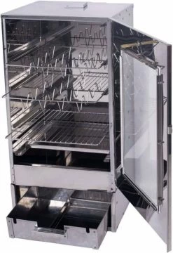 2-L Home & Garden XL Rookoven - RVS - 80x40x28 Cm - 3 Etages -Demeyere Winkel 824x1200